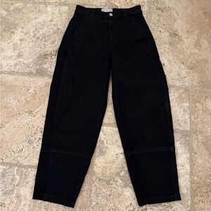 EVERLANE  Black Barrel leg Pants, NWOT, 2